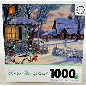 White Wonderland 1000 Piece Jigsaw Puzzle Surelock #44613-8 by TCG